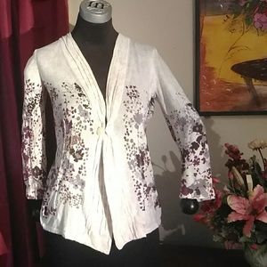 A Christopher & Banks Cardigan Lightweight Sweater